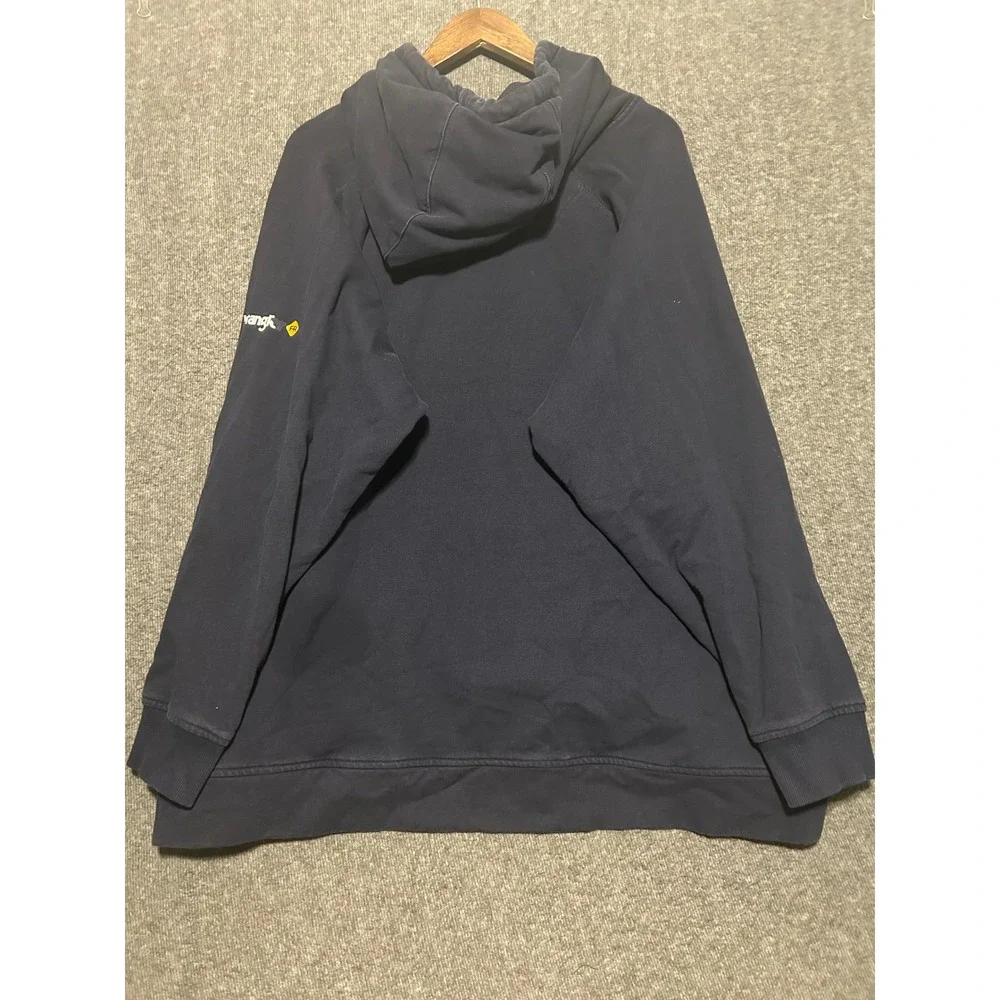 Wrangler Fr hoodie mens flame resistant blue work pullover size 5XL